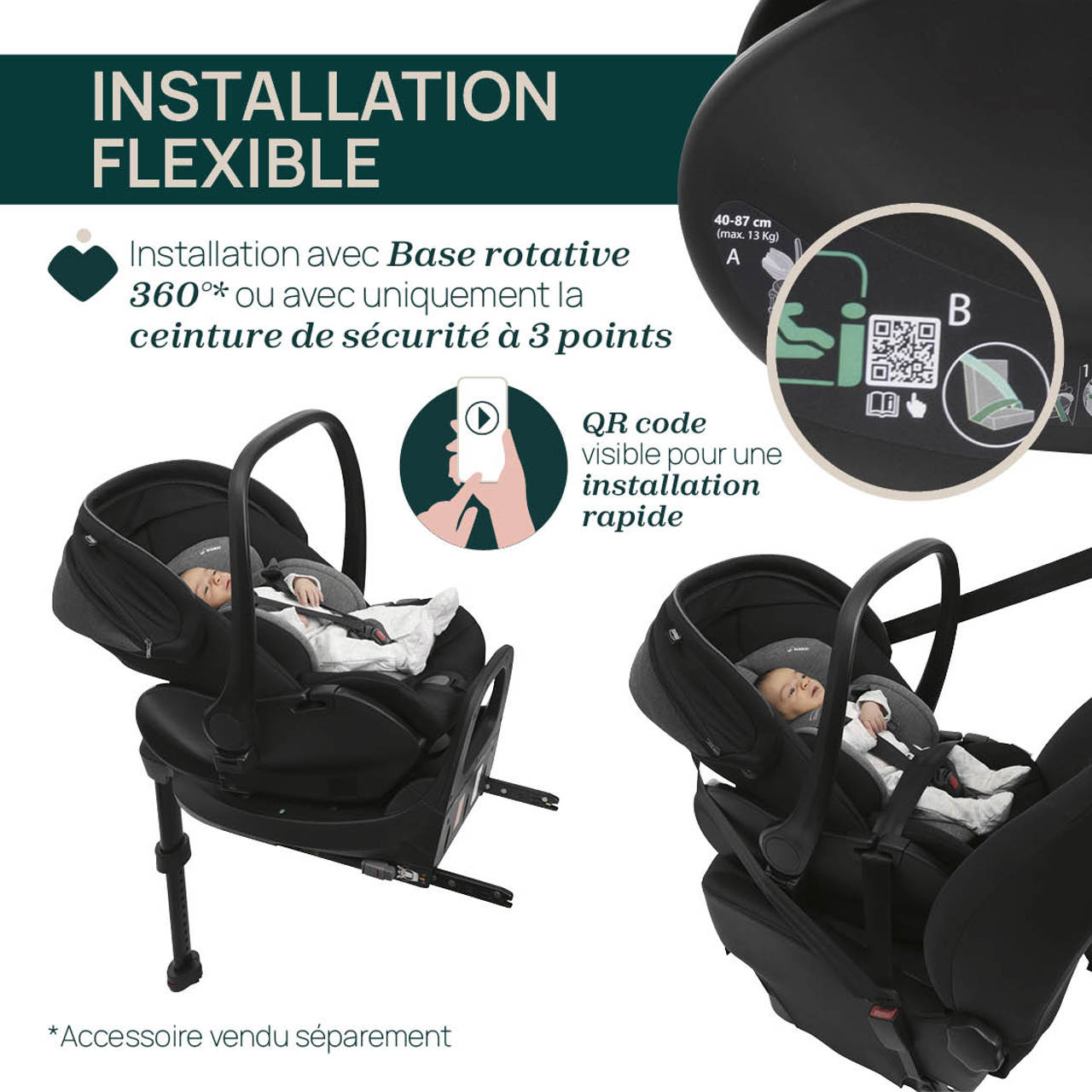 Solution complète Bellagio - First-Seat Recline i-Size et Bi-Seat avec base image number 14