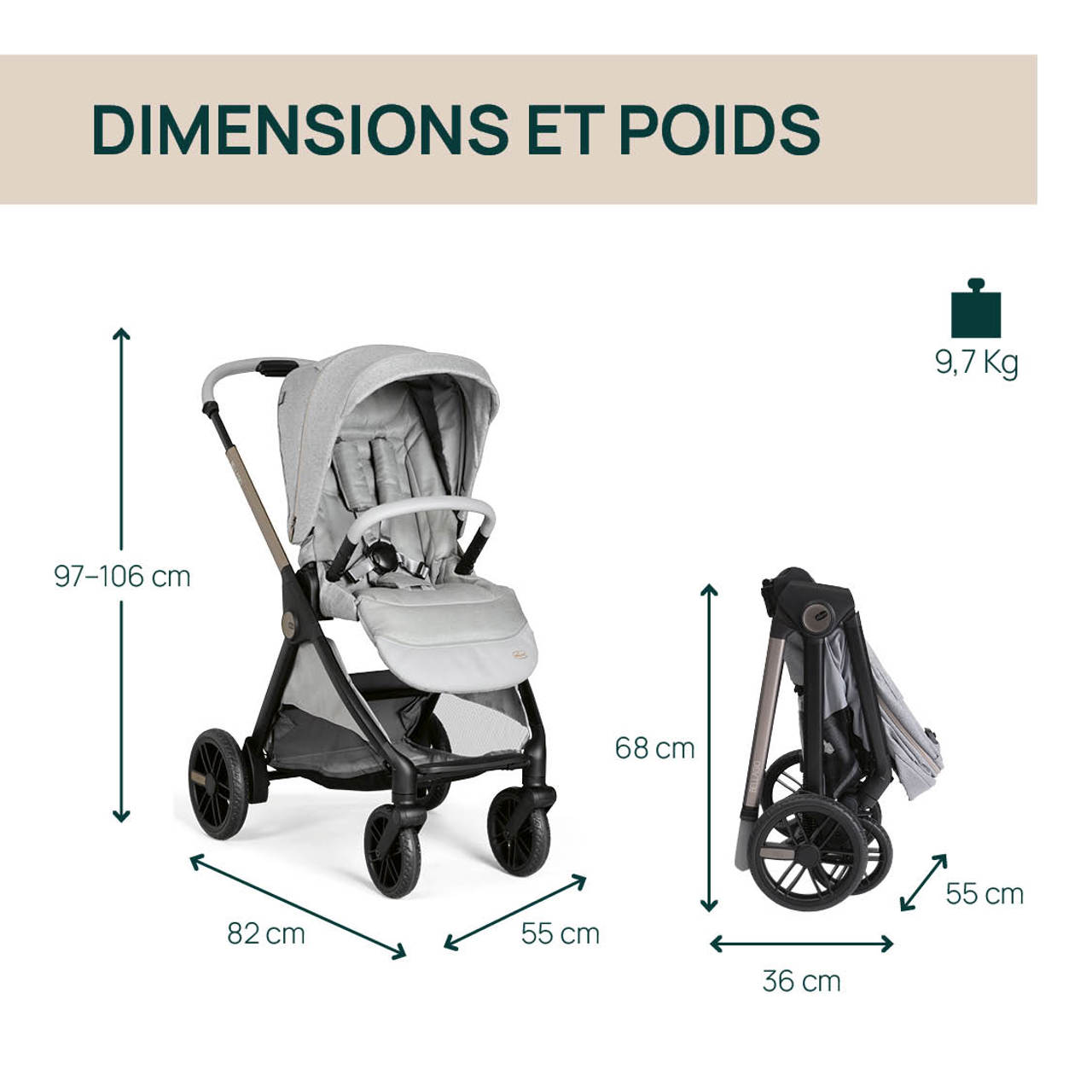 Trio Bellagio - First-Seat Recline i-Size Chicco - 8