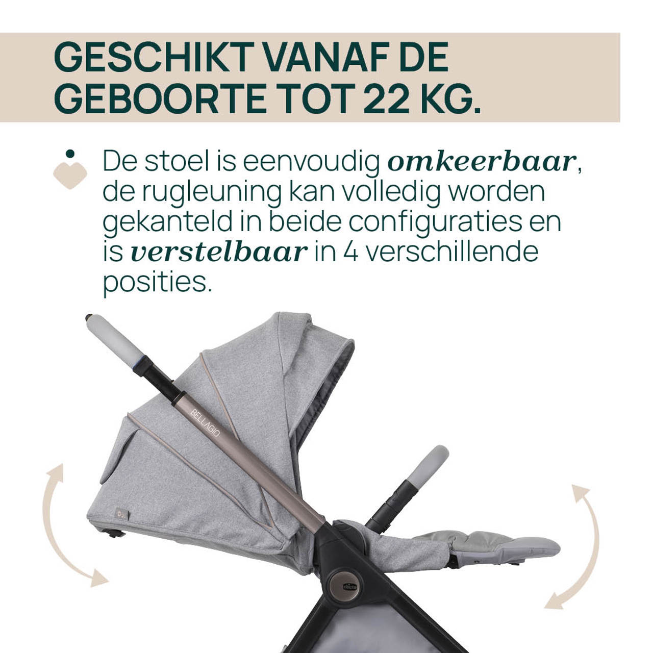 Trio Bellagio - First-Seat Recline i-Size Chicco - 12