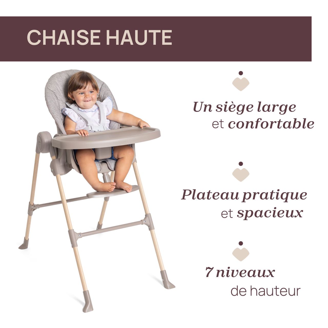 Chaise Haute Polly Essential image number 2