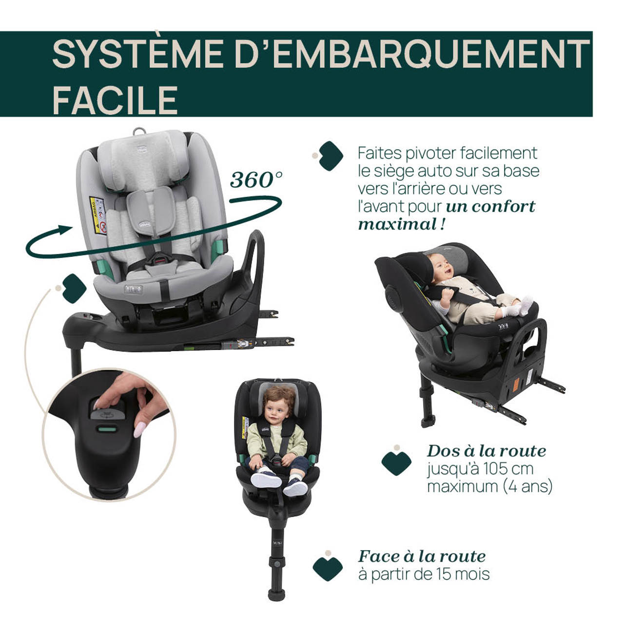 Siège-Auto FullSeat 360 i-Size avec base (61-150 cm) Chicco - 3