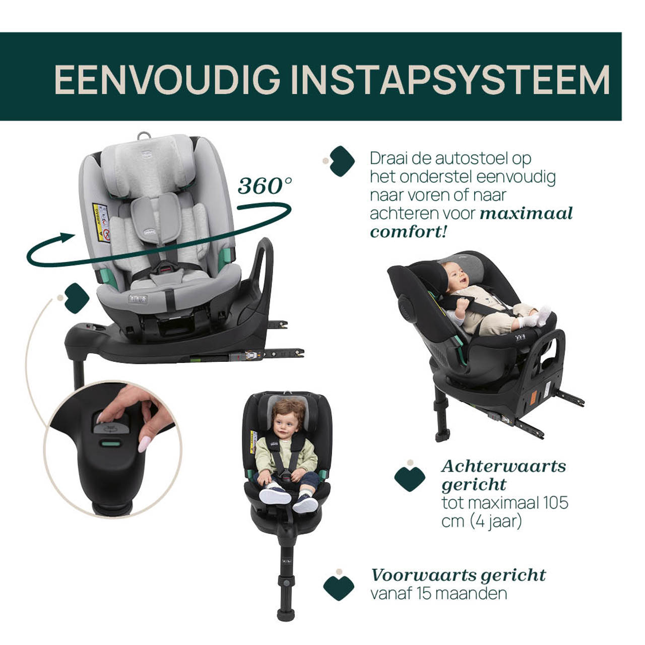 Autostoel FullSeat 360 i-Size met onderstel (61-150 cm) Chicco - 3