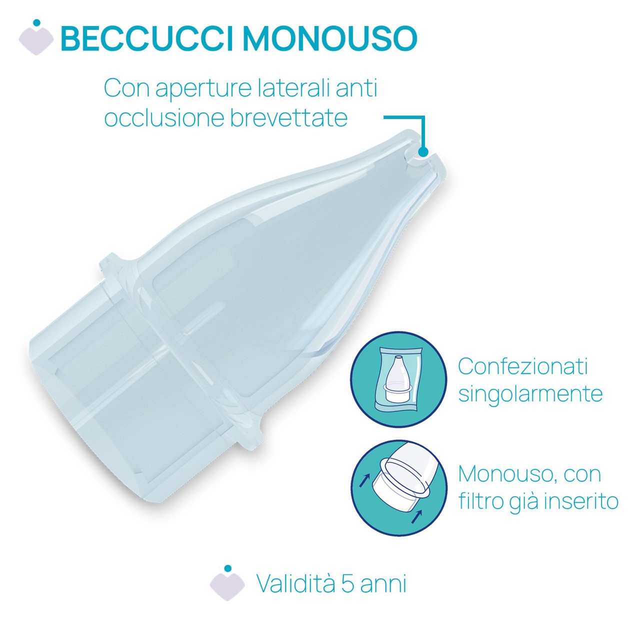 Physioclean ricambi morbidi per aspiratore nasale Chicco - 4