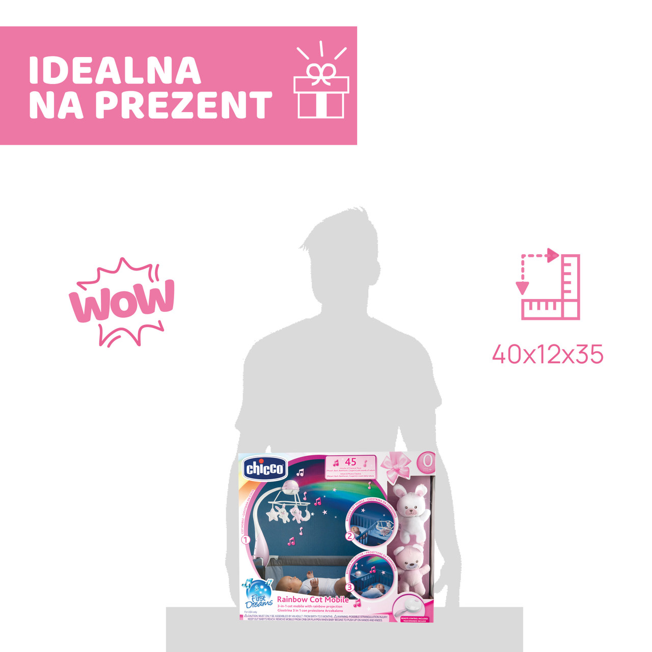 KARUZELA NA ŁÓŻECZKO RAINBOW 3w1 null - 9