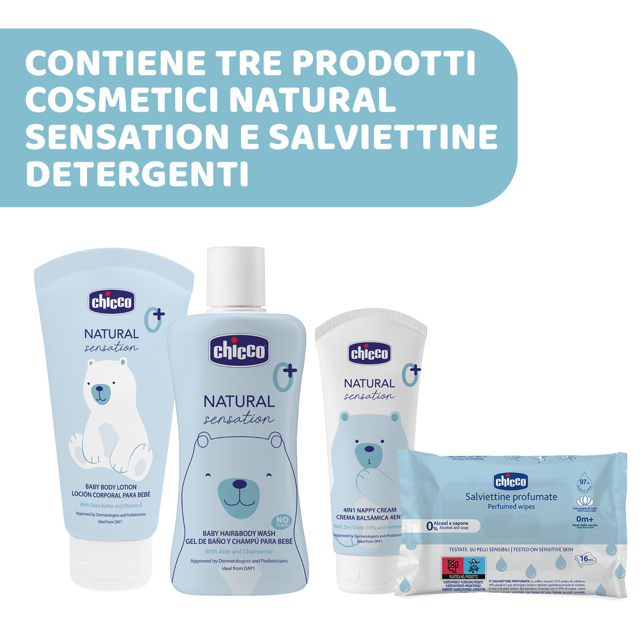 Natural Sensation Baby Cosmetic Set Chicco - 5