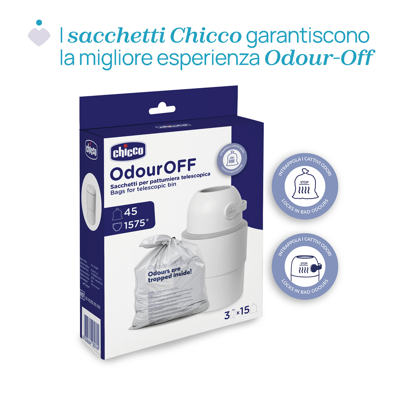 Odour OFF Mangiapannolini Telescopico  Chicco - 6