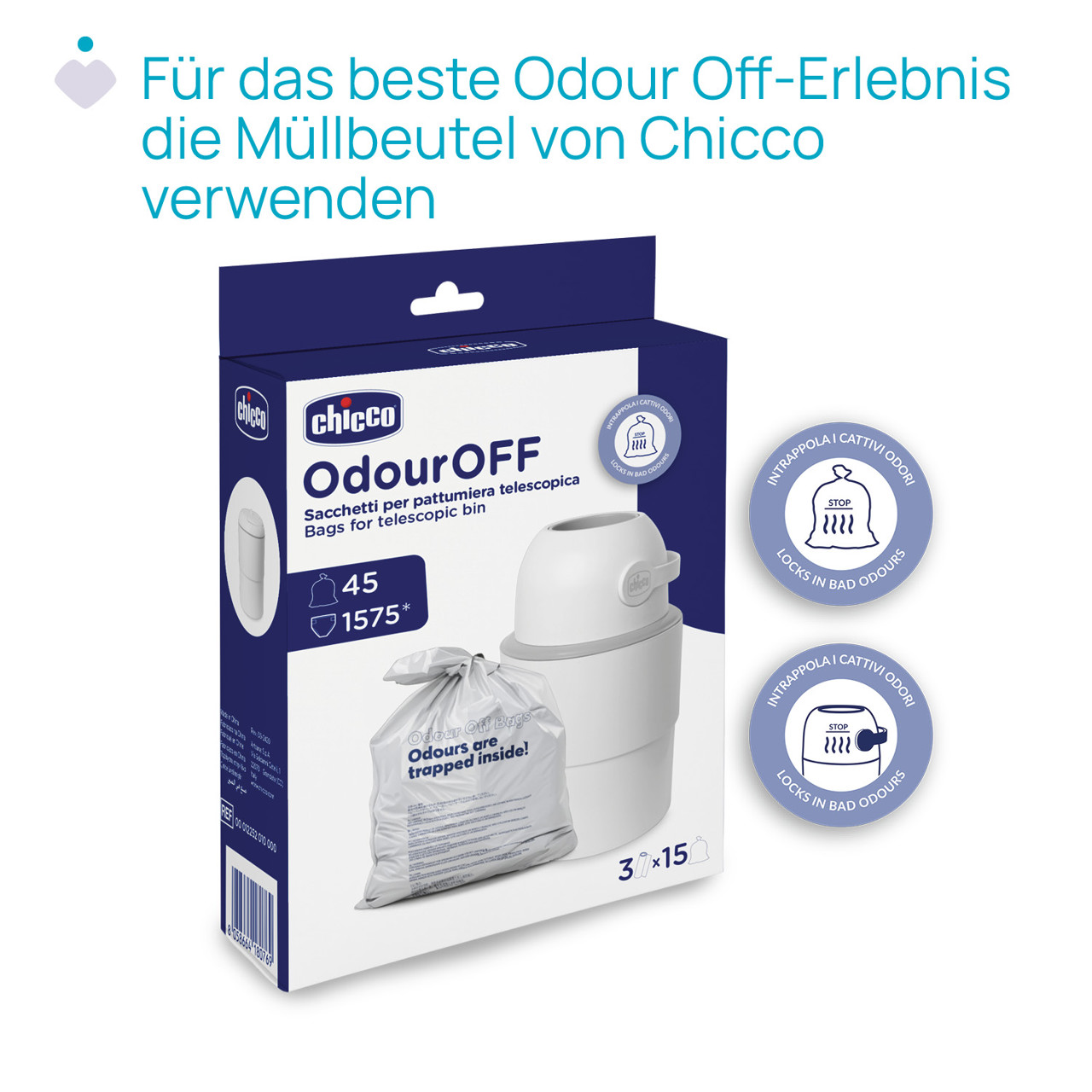 Teleskop Windeleimer Odour Off null - 6