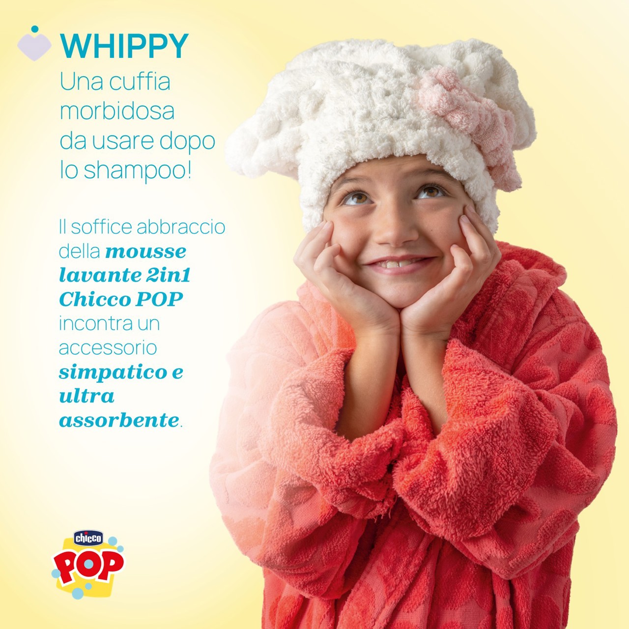WHIPPY GIFT SET -  MOUSSE LAVANTE CORPO E CAPELLI 200ML CON CUFFIA  Chicco - 1