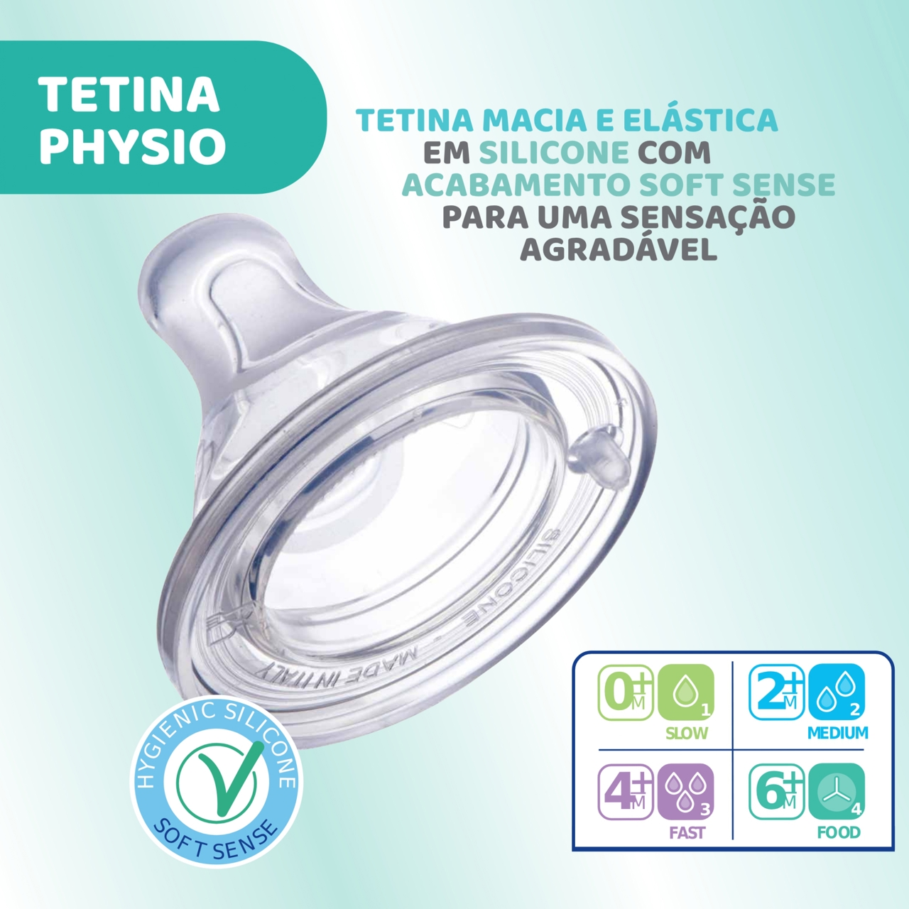 BIBERÃO PERFECT 5 300ML FLUXO RÁPIDO Chicco - 7