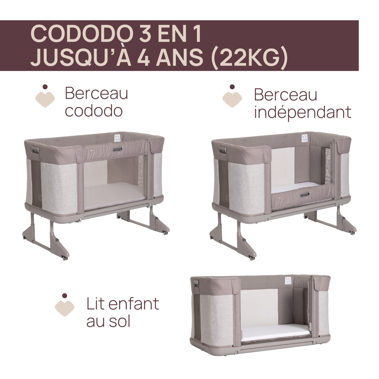Berceau cododo évolutif Chicco Next2Me Forever null - 1