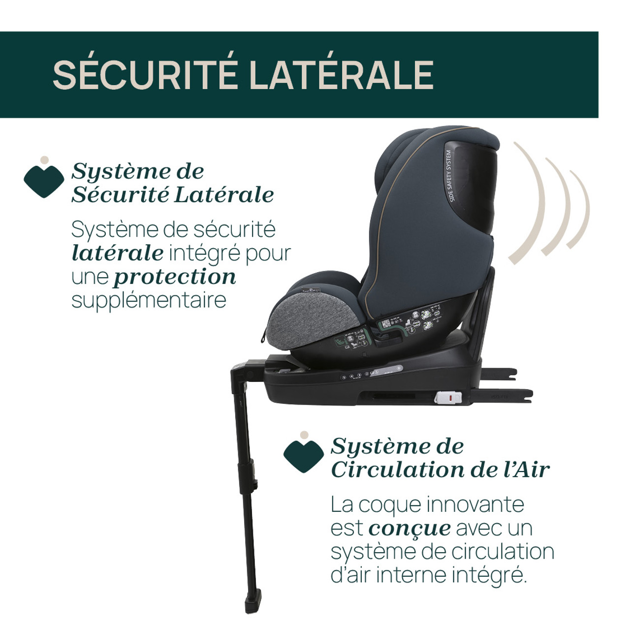 Siège-Auto Seat3Fit i-Size Air Mélange (40-125 cm) image number 6