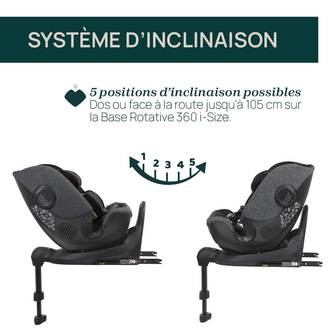 Siège-Auto Bi-Seat Air & Base Rotative 360 i-Size (40-150 cm) Chicco - 5
