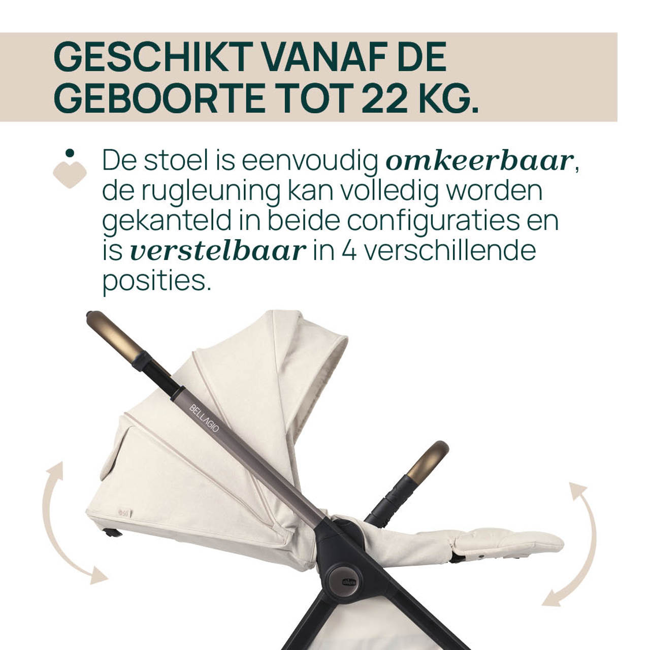 Trio Bellagio - First-Seat Recline i-Size Chicco - 12