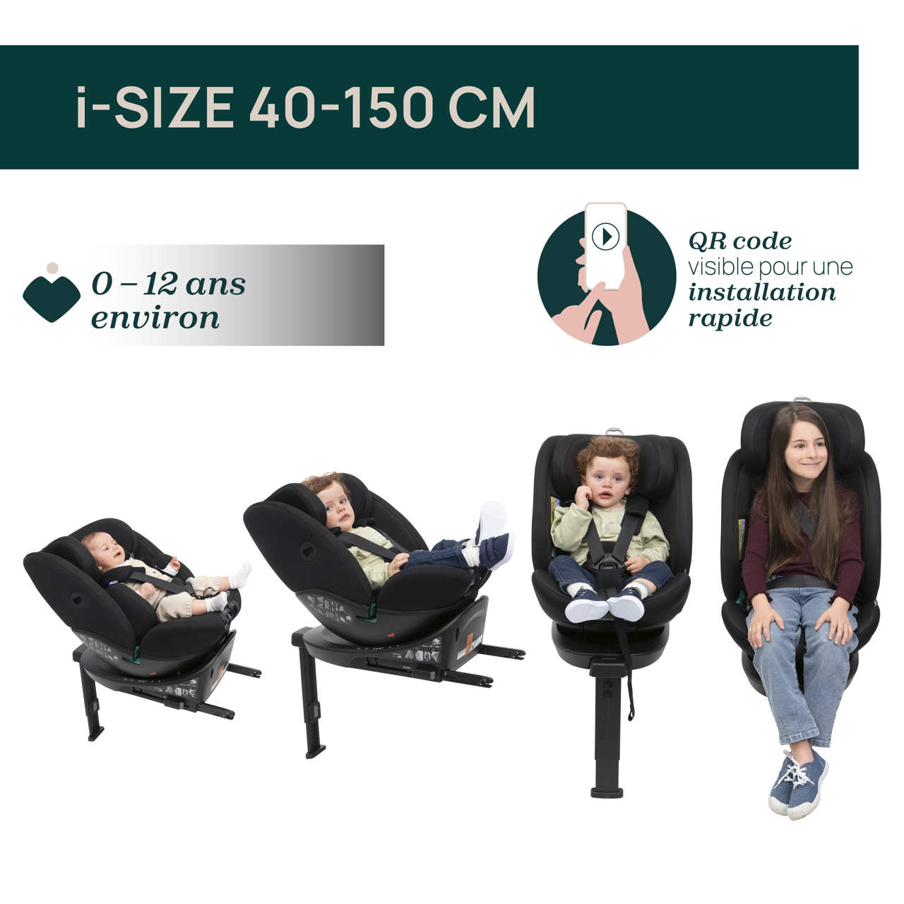 Si&egrave;ge-auto EverOne i-Size (40-150 cm) Chicco - 1