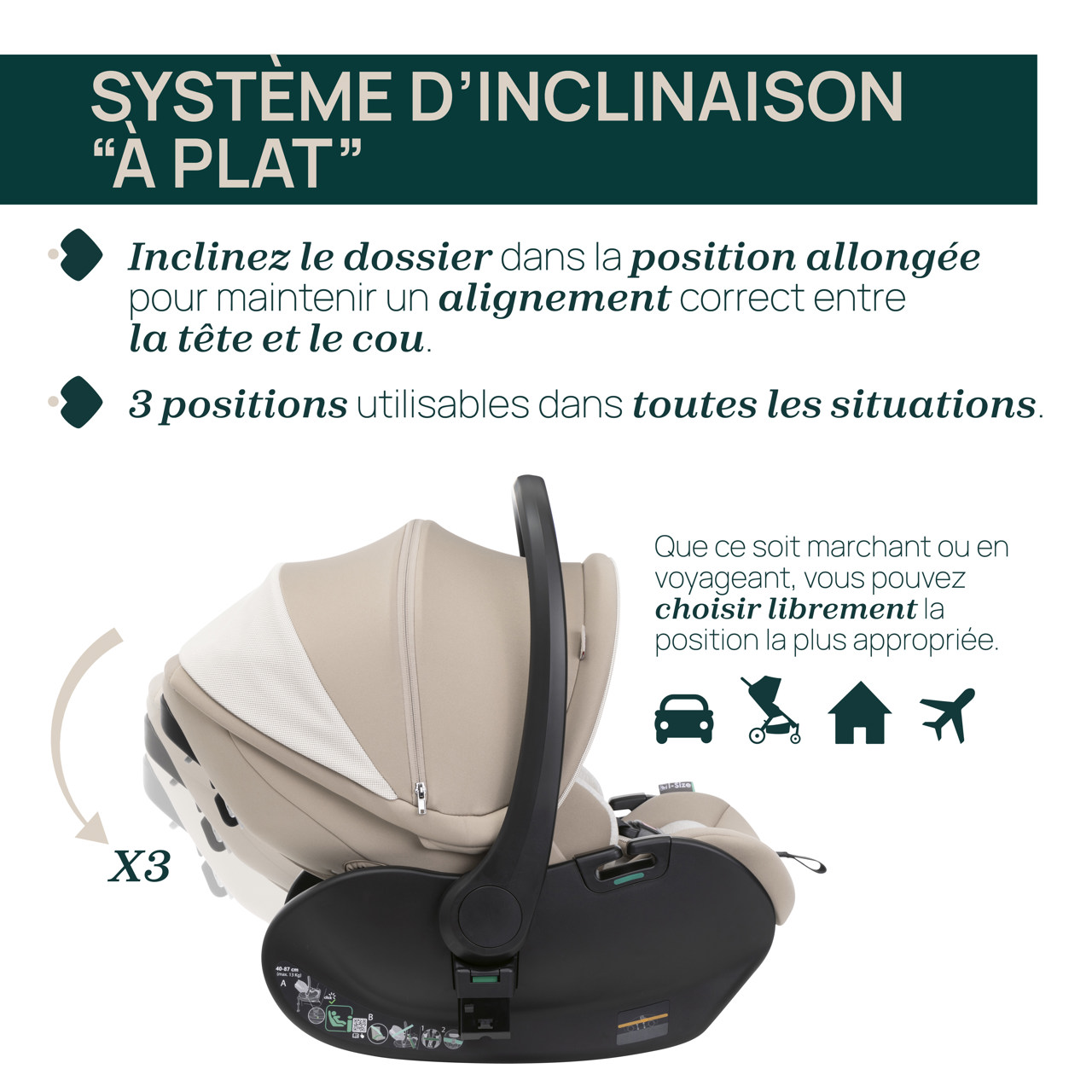 Si&egrave;ge-auto First-Seat Recline 2 i-Size (40-87 cm) Chicco - 4