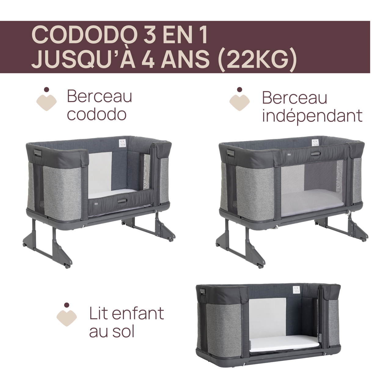 Berceau cododo évolutif Chicco Next2Me Forever null - 1