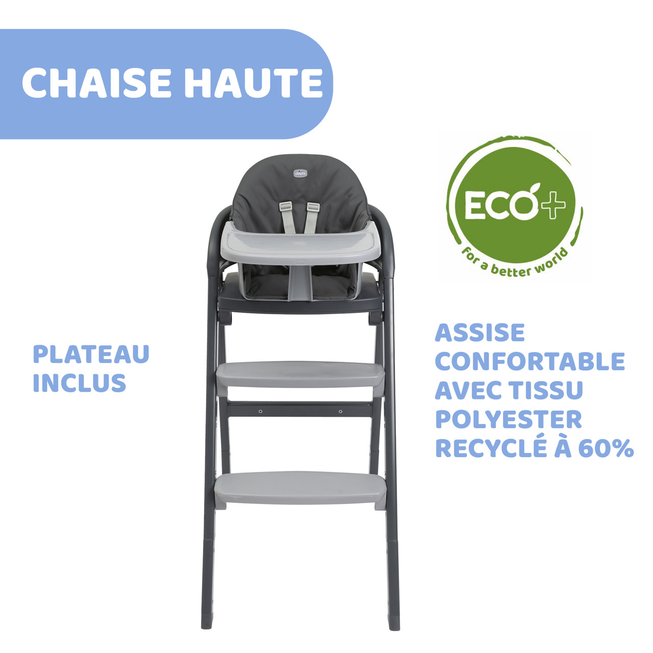 Chaise Haute Évolutive Crescendo Up Chicco - 2