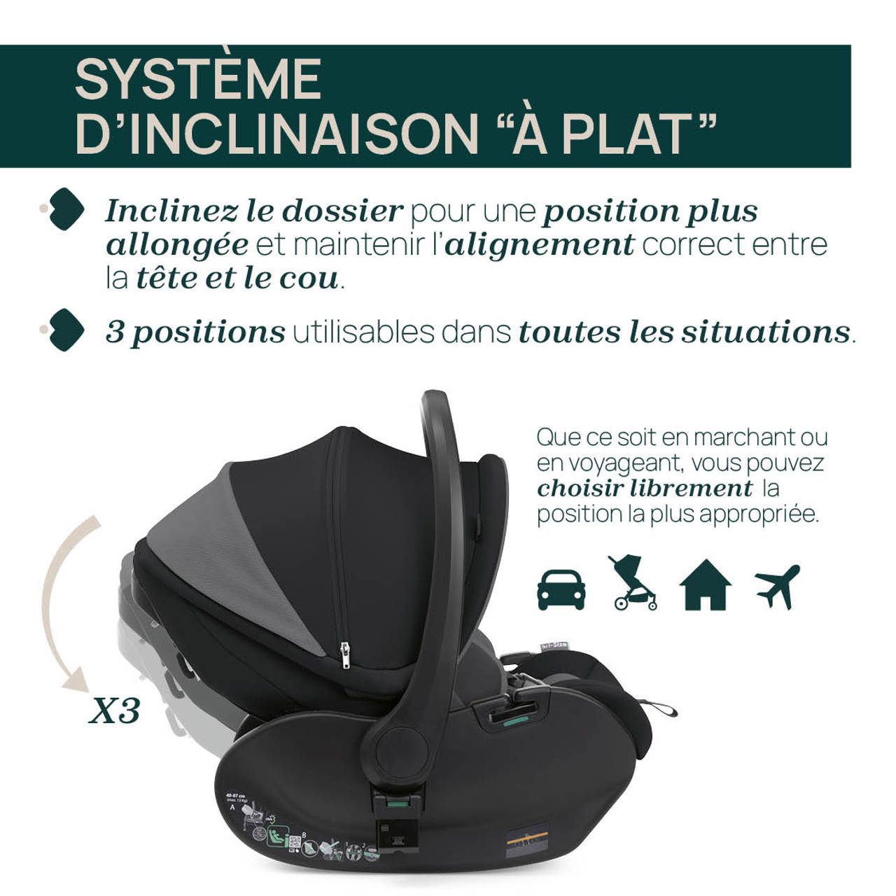 Trio Mysa i-Size - First-Seat Recline image number 24