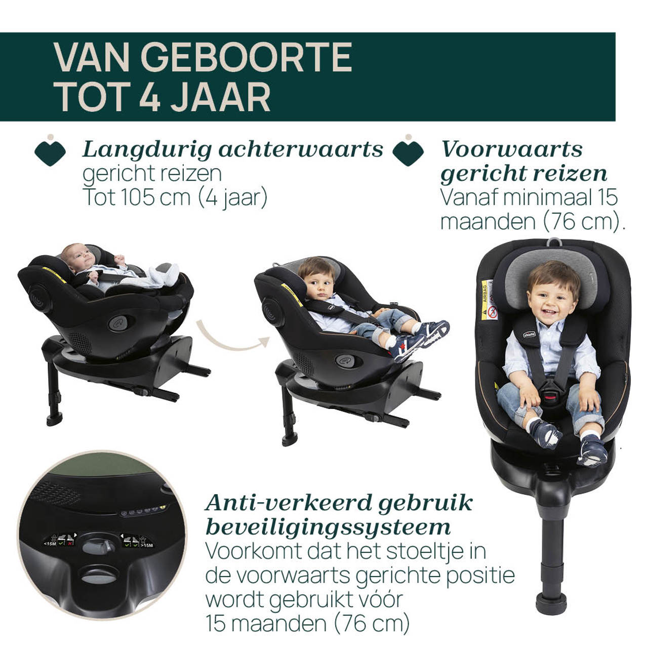 Autostoel Seat105 i-Size (40-105 cm) Chicco - 4