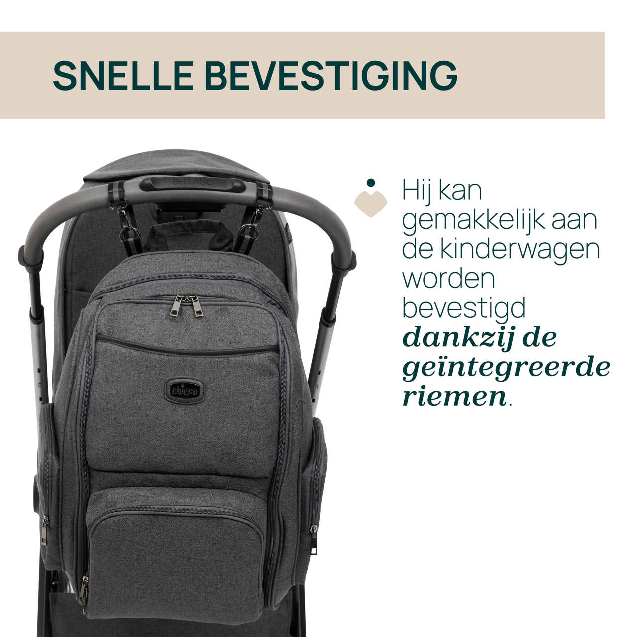 Rugzak met verschoonmatje Chicco - 8