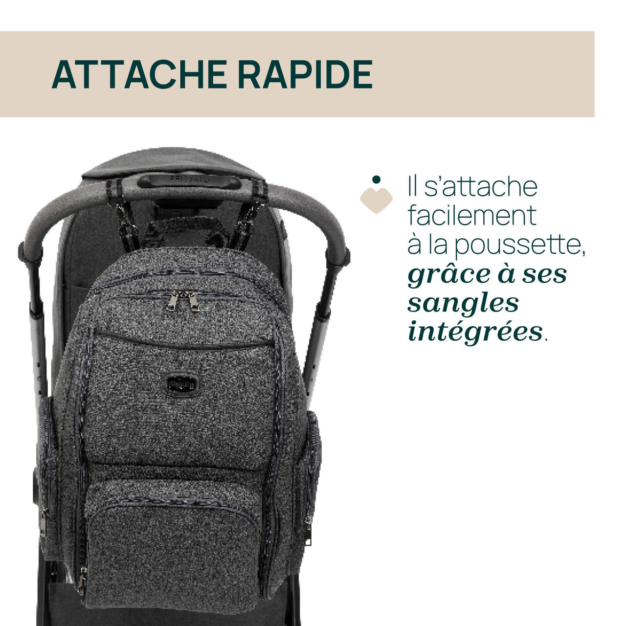 Sac &agrave; dos avec plan &agrave; langer Chicco - 8