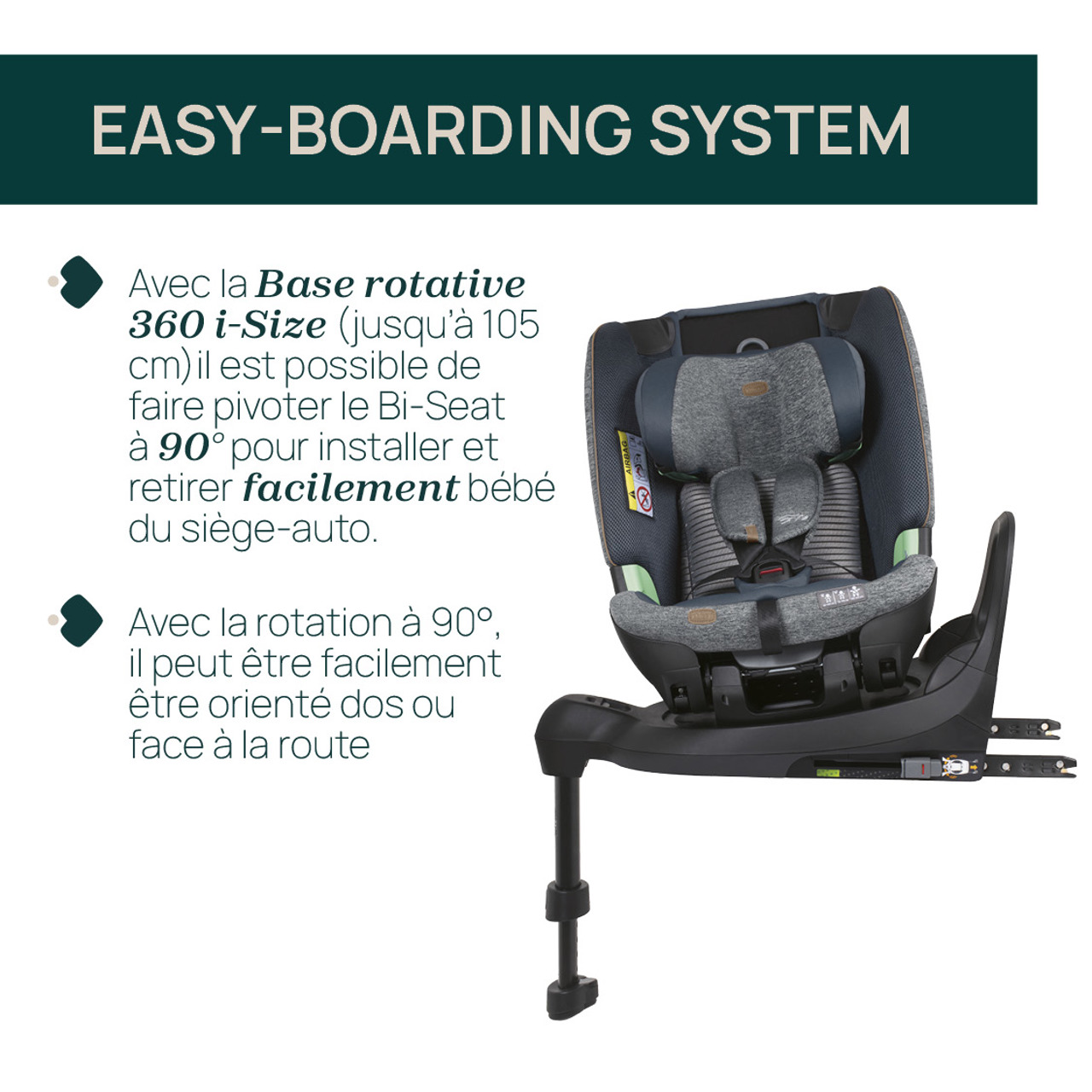 Siège-Auto Bi-Seat Air & Base Rotative 360 i-Size (40-150 cm) Chicco - 3