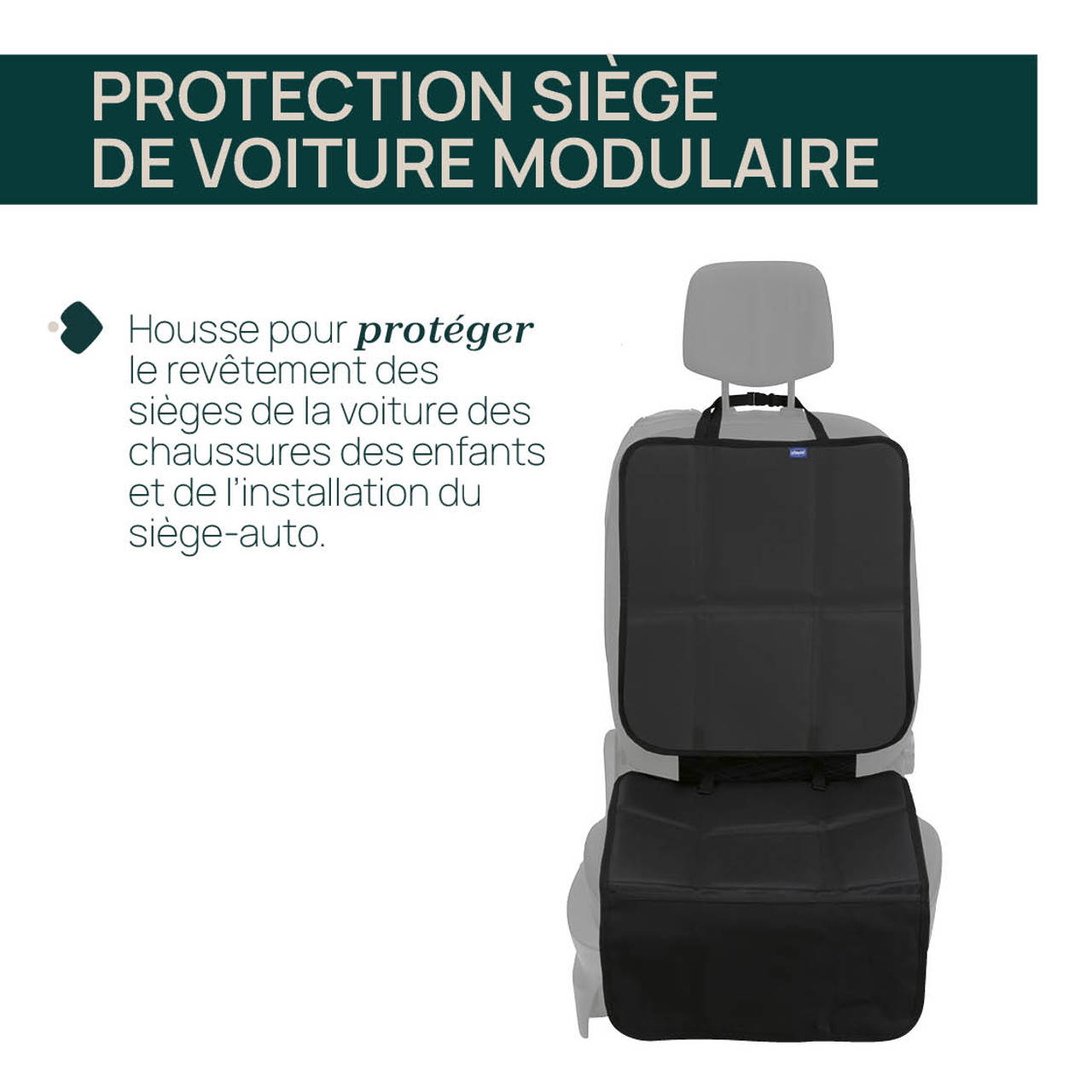 Housse De Siège Auto Universelle 2 Pièces - Imperméable Oxford 600D, Poches De Rangement, Antidérapante - 10