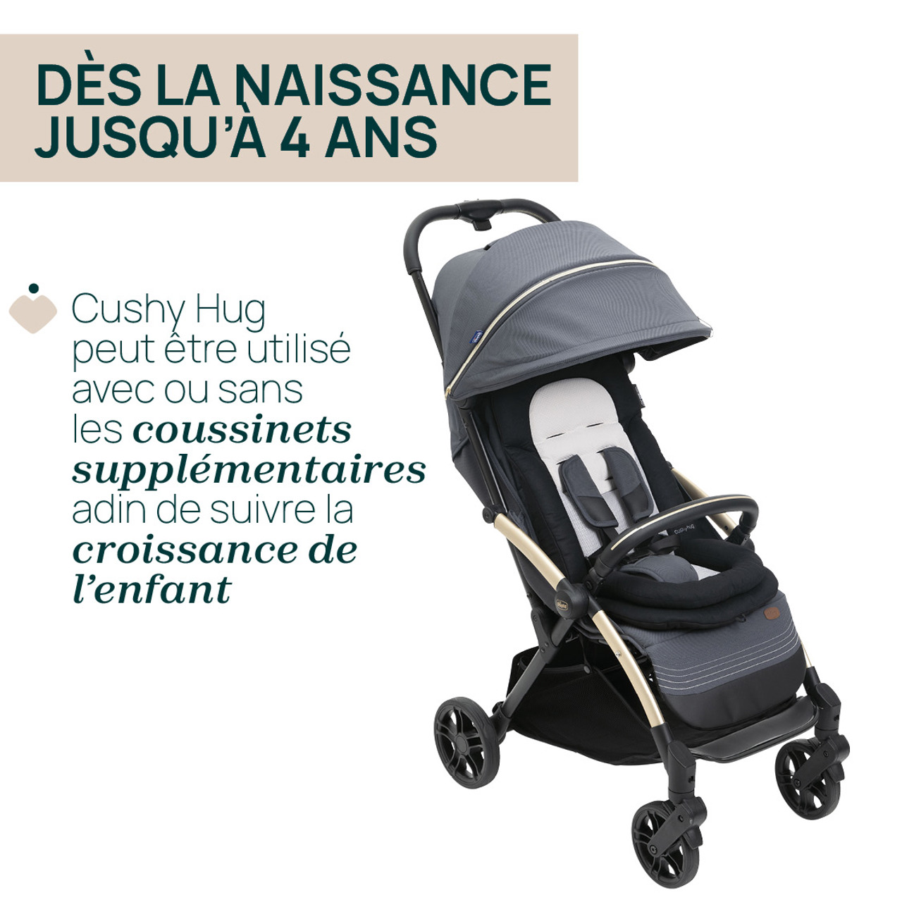 Réducteur Cushy Hug poussette Goody Xplus Chicco - 6