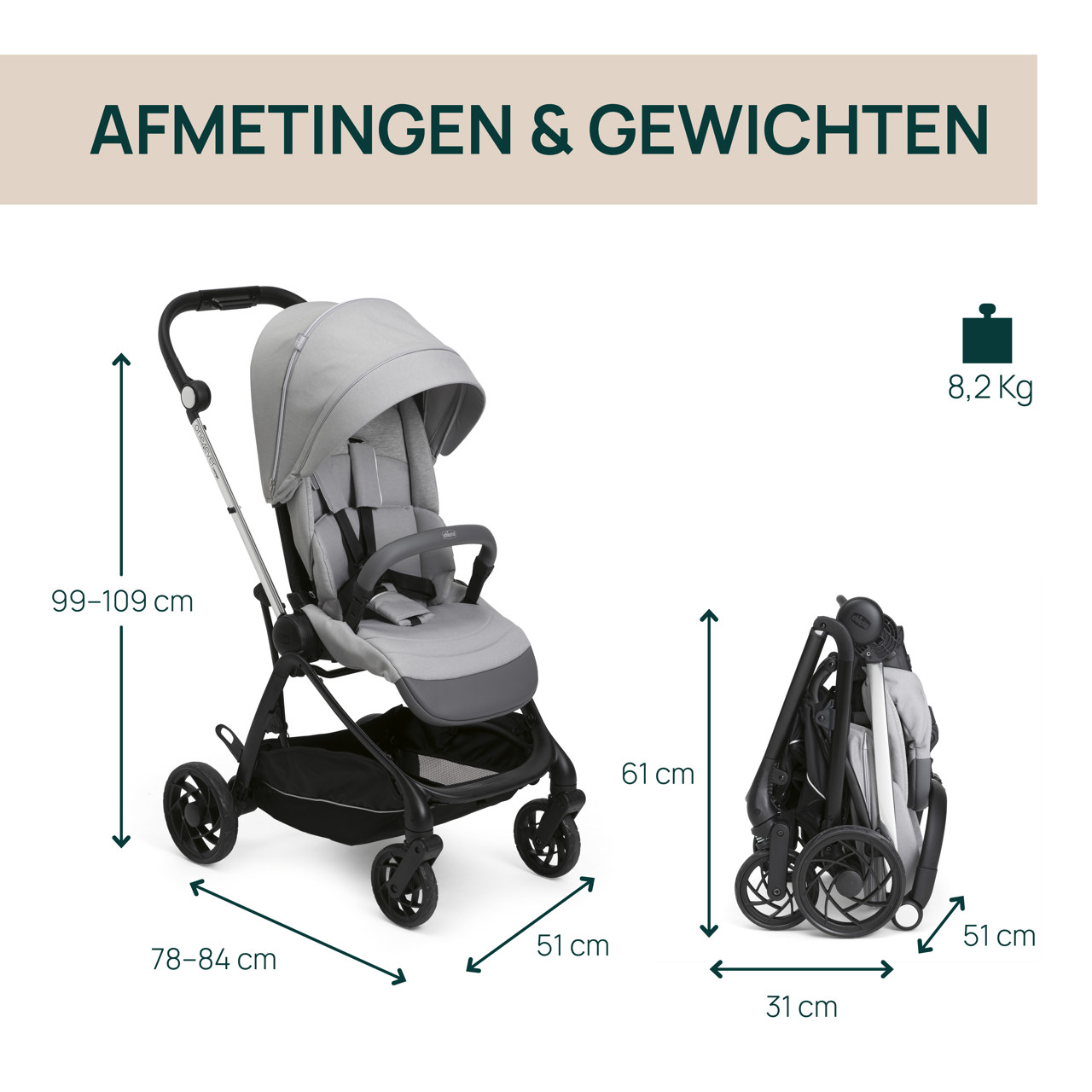 One4Ever Lounge Kinderwagen  Chicco - 1