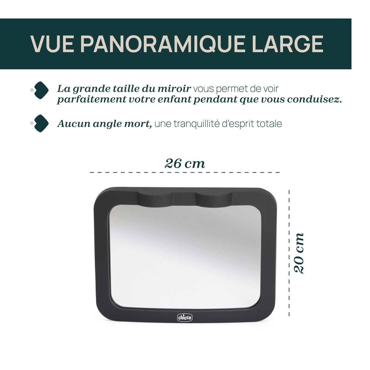 Miroir LED pour siège arrière Chicco - 1