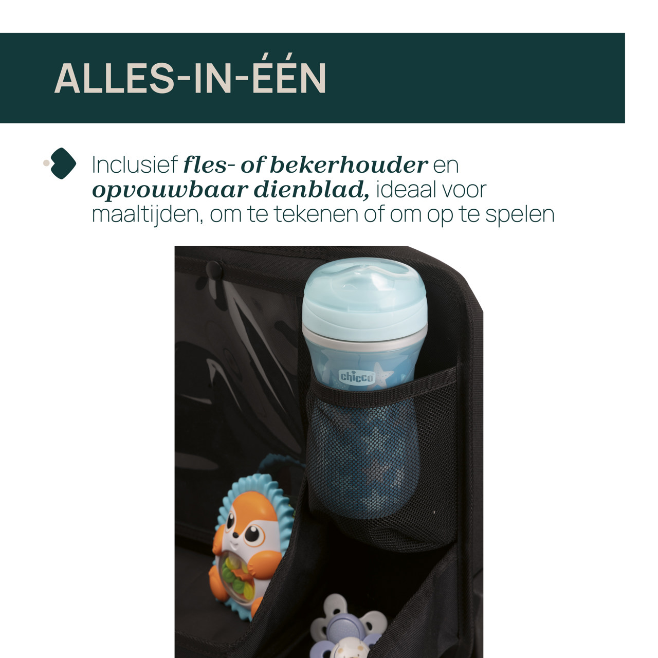 LUXE VOORWERPHOUDER VOOR IN DE AUTO Chicco - 3