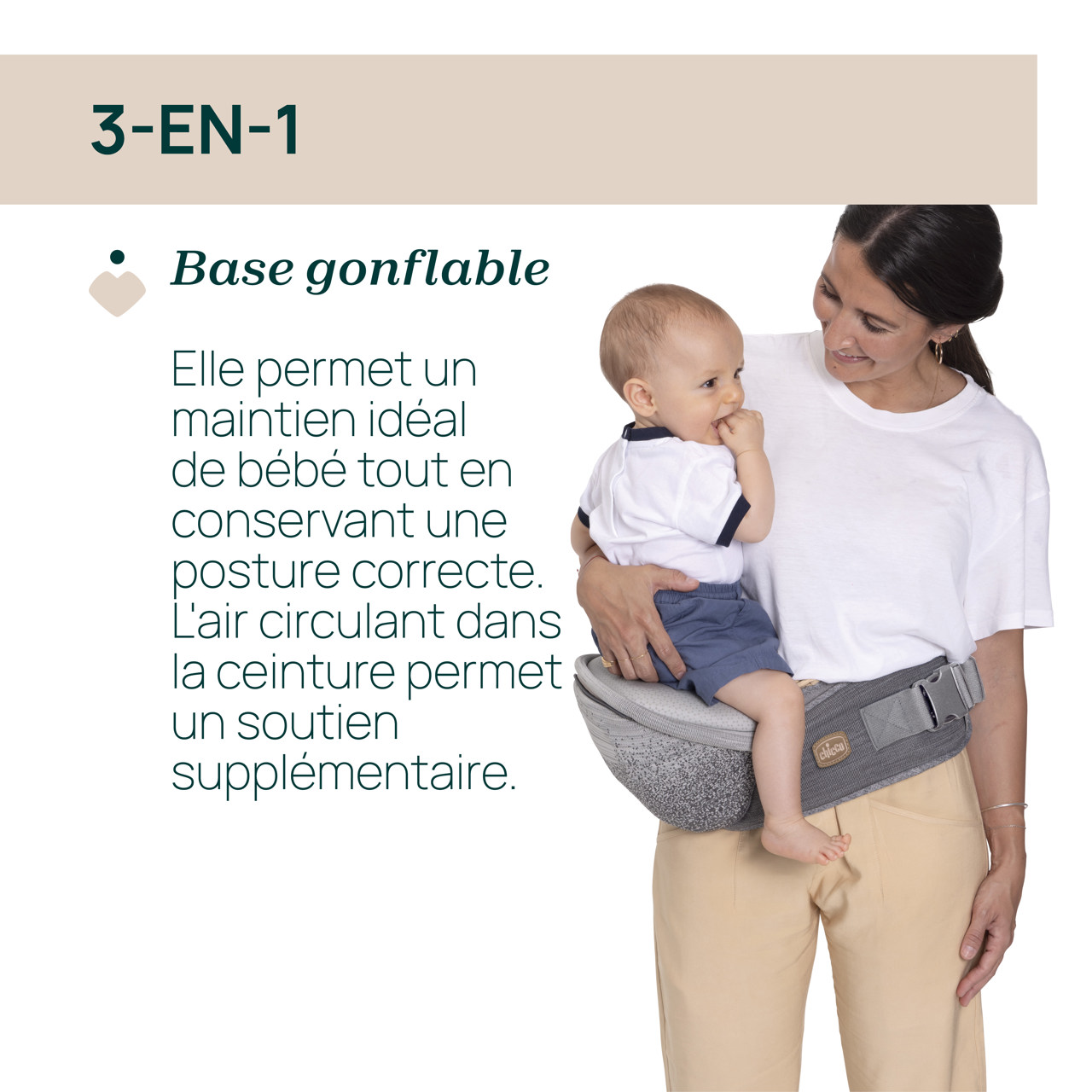 Porte-b&eacute;b&eacute; Airy Hip Fit Chicco - 3