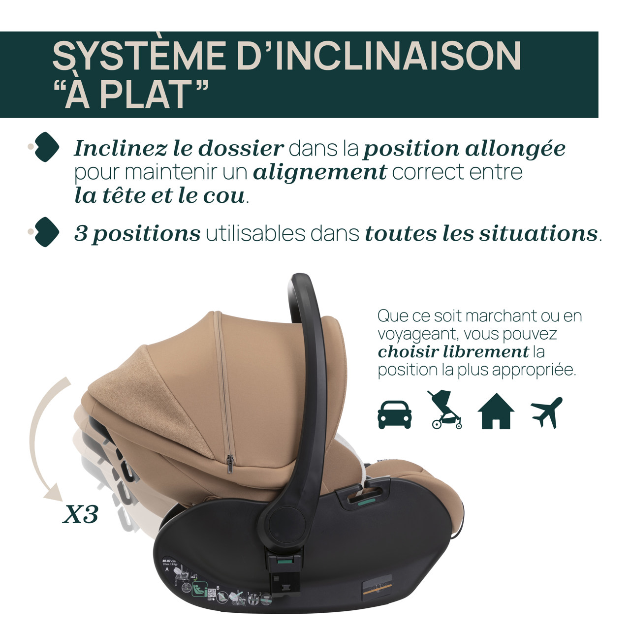 Si&egrave;ge-auto First-Seat Recline 2 i-Size (40-87 cm) Chicco - 4
