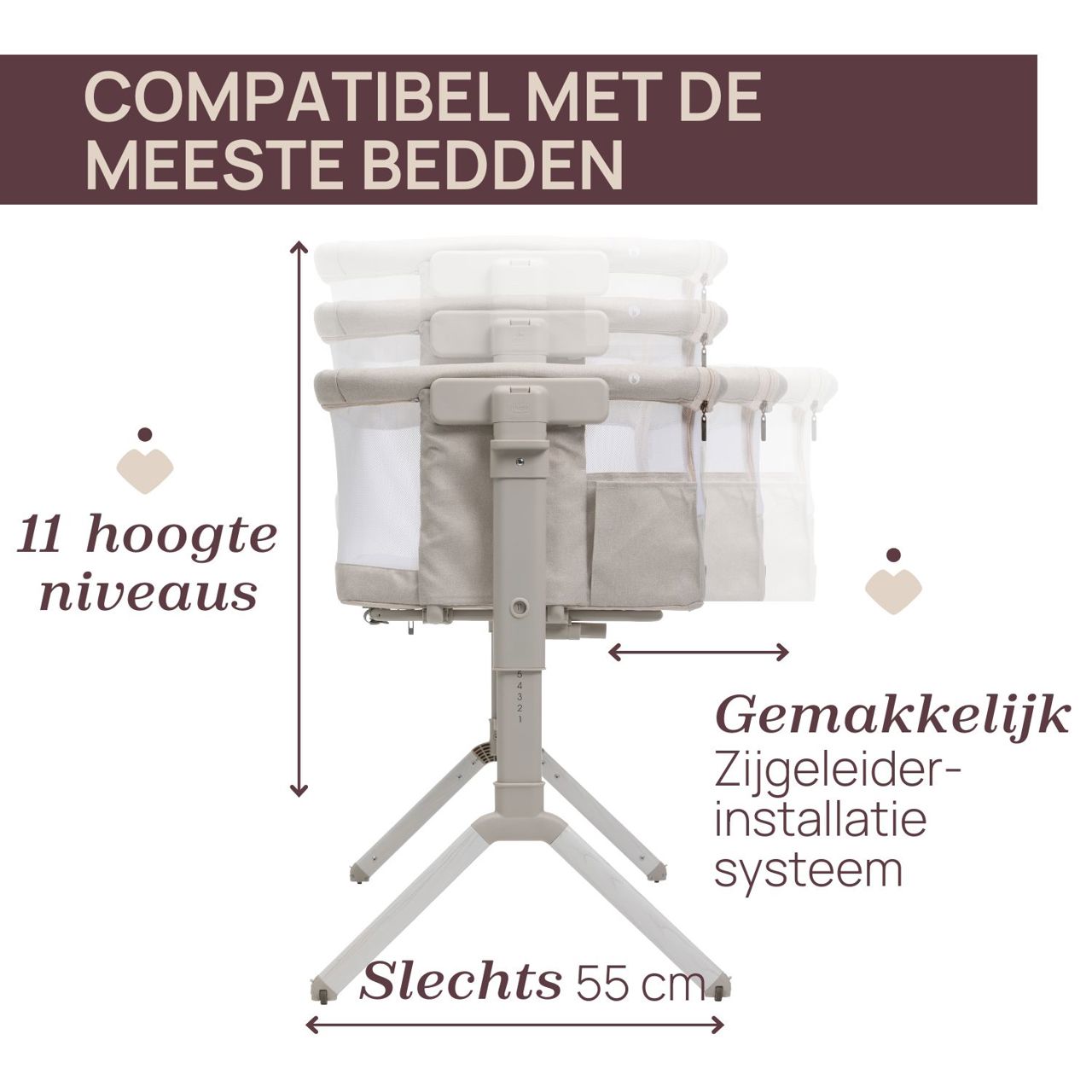 Co-sleeper wieg Next2Me Armonia Chicco - 4