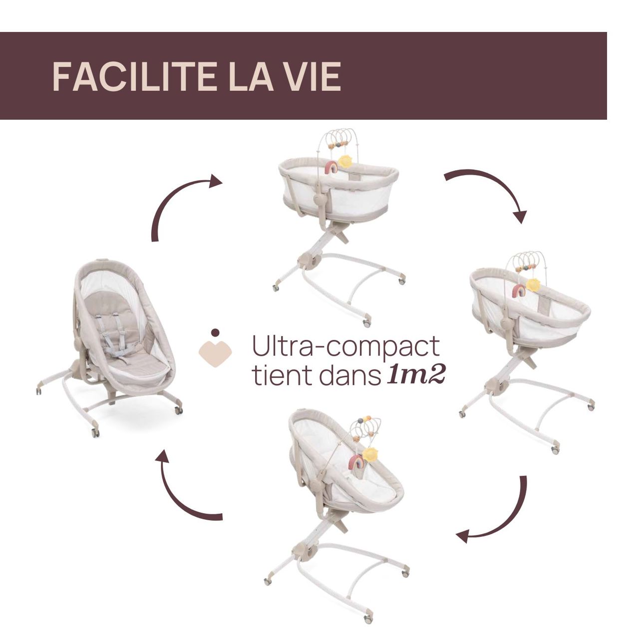 Transat Baby Hug Armonia 4en1 Chicco - 4