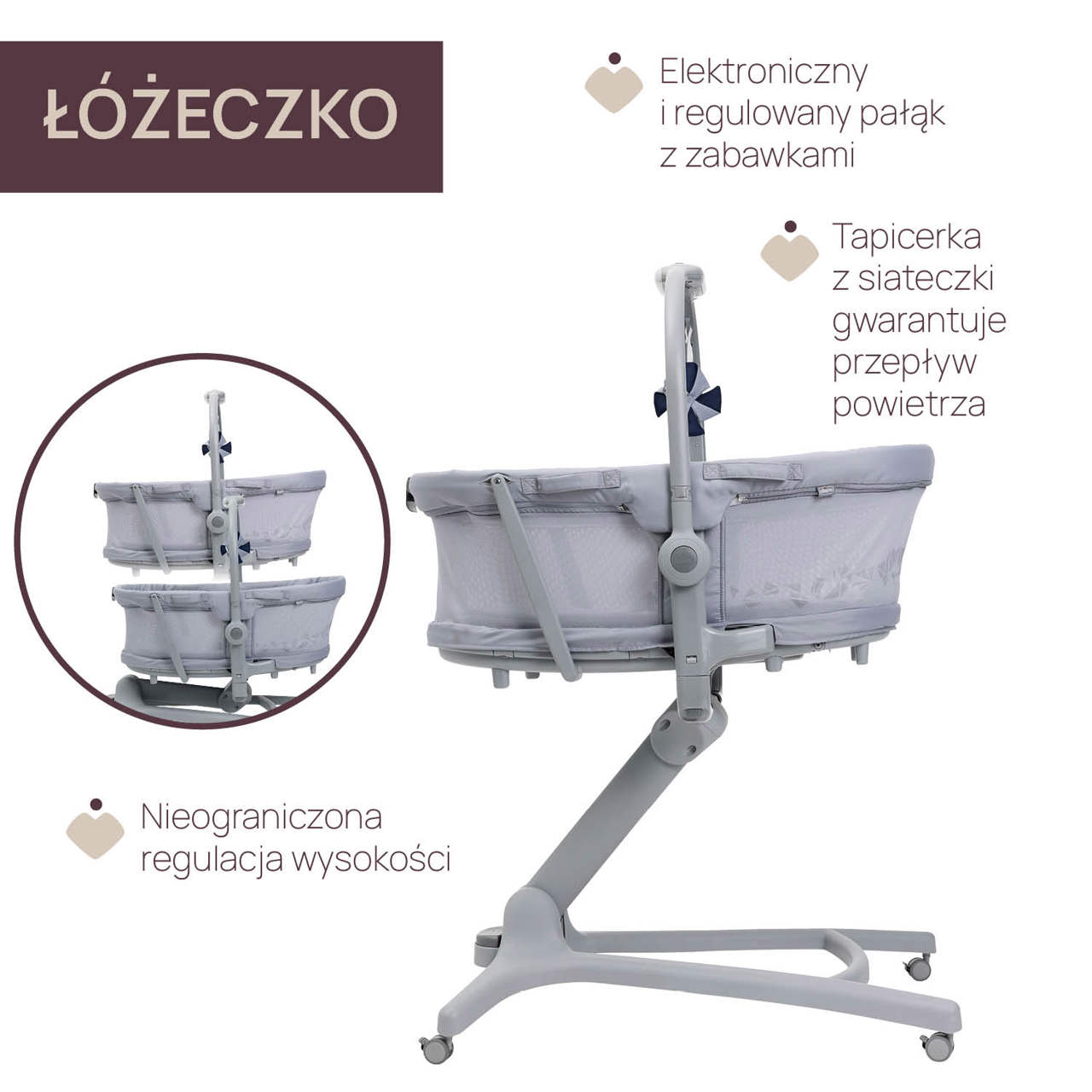 BABY HUG PRO 5W1 | ŁÓŻECZKO DZIECIĘCE null - 4