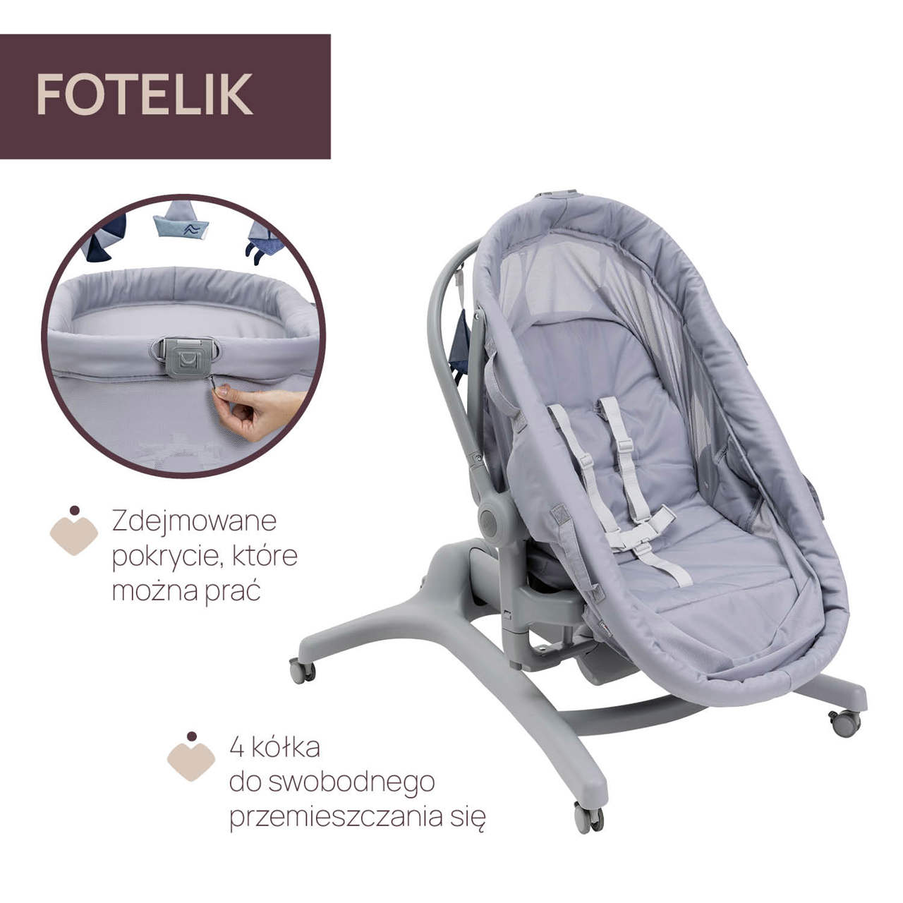 BABY HUG PRO 5W1 | ŁÓŻECZKO DZIECIĘCE null - 7