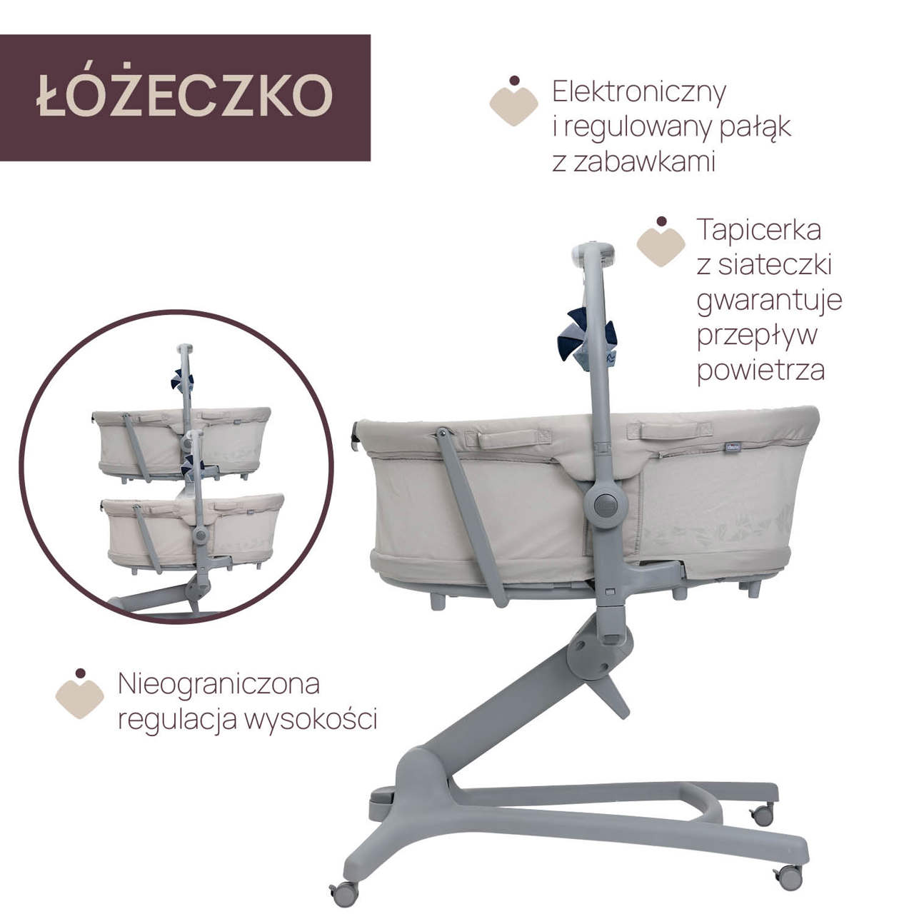 BABY HUG PRO 5W1 | ŁÓŻECZKO DZIECIĘCE null - 4