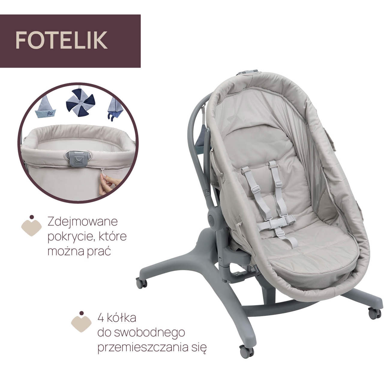 BABY HUG PRO 5W1 | ŁÓŻECZKO DZIECIĘCE null - 7