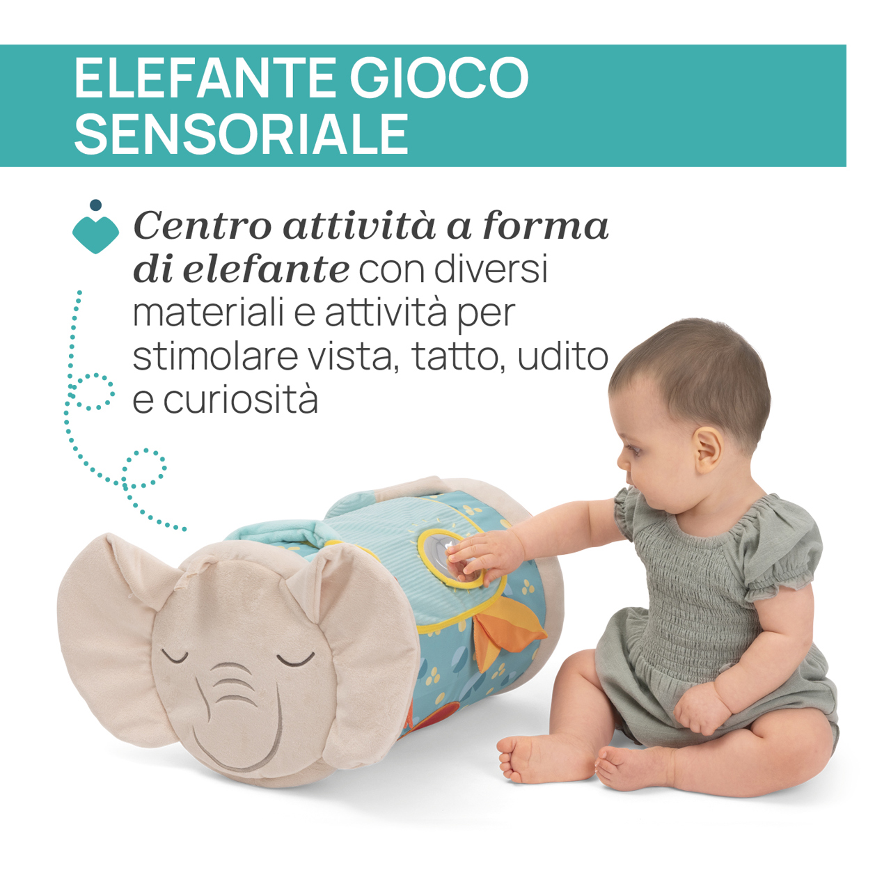 Rullo Elefante Sensoriale Chicco - 4