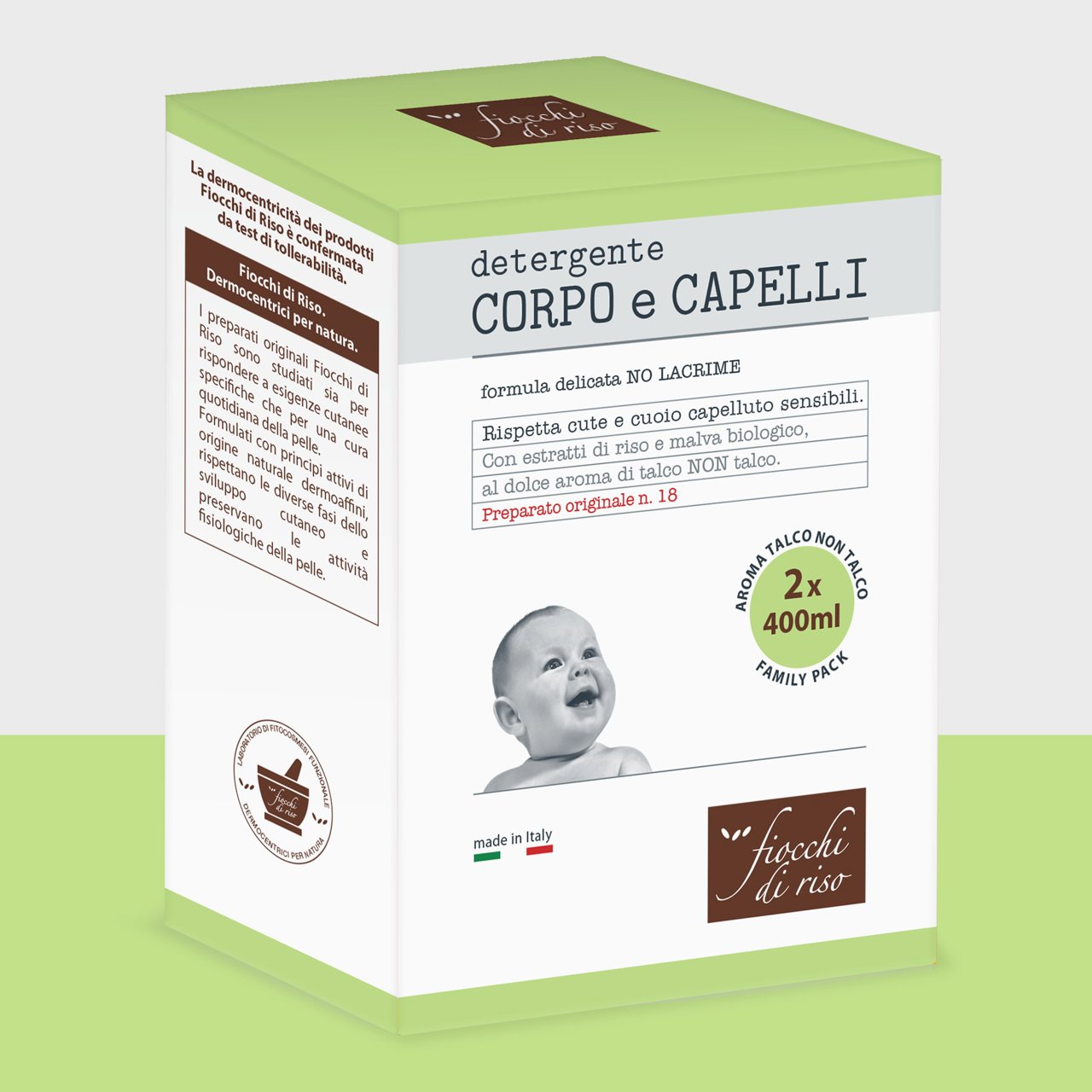 Bipacco Detergente CORPO e CAPELLI Talco FdR - Numero 1